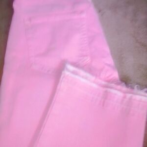 NYDJ Pink Ankle Cropped Jeans